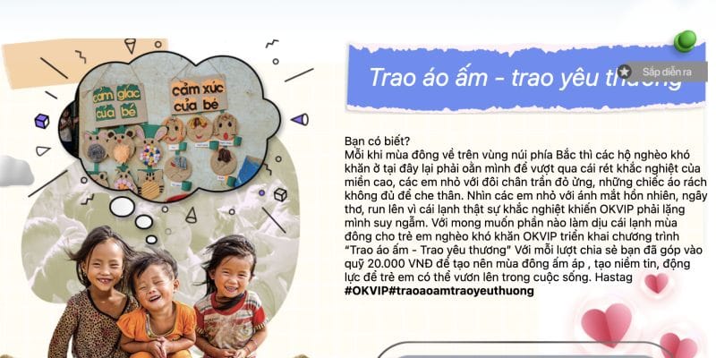 Dự án trao áo ấm - Trao yêu thương